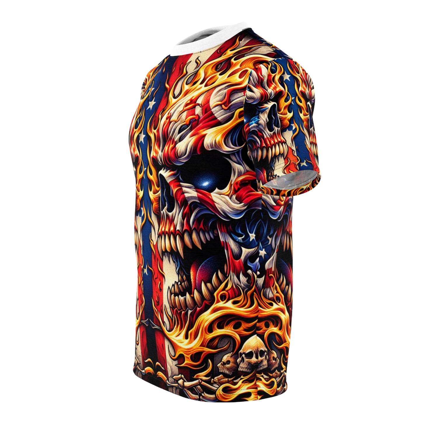 Skullforge Searing Stripes Shirt - Patriotic Streetwear Tee