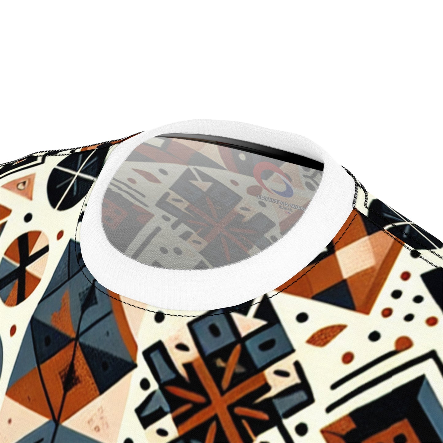 Berber-Inspired Artistry T-shirt: Earthy-Tone Geometric Tattoo Patterns Storytelling Print - African Tribal Pattern-Inspired Tee