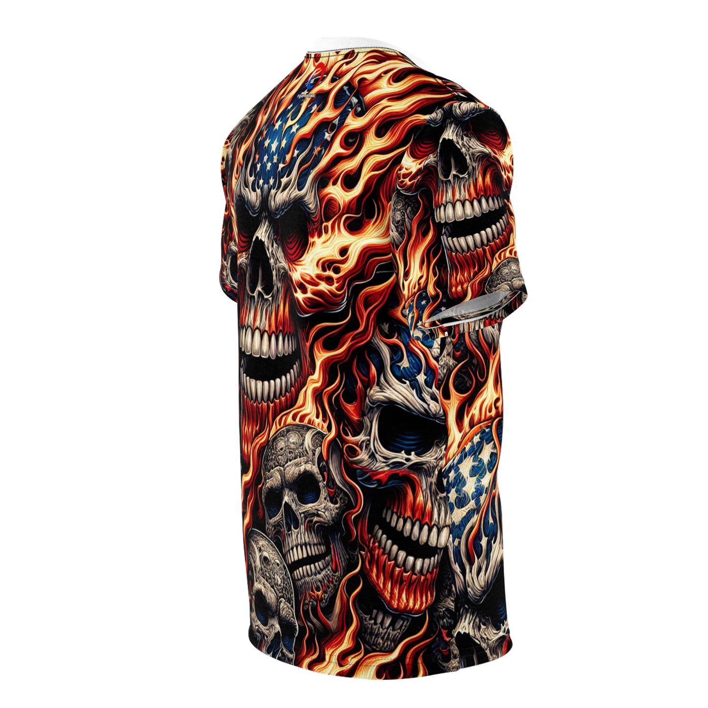 Reaper's Radiance Regalia - Patriotic Streetwear Tee