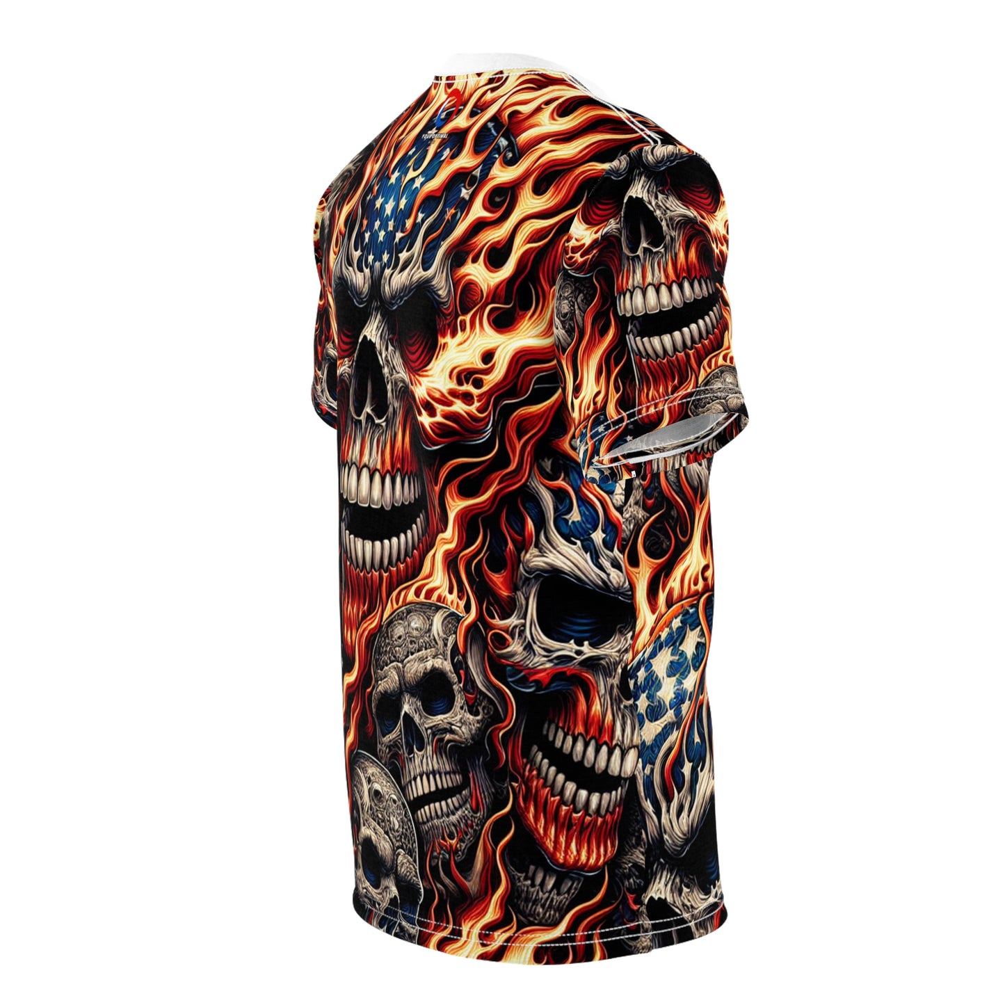 Reaper's Radiance Regalia - Patriotic Streetwear Tee