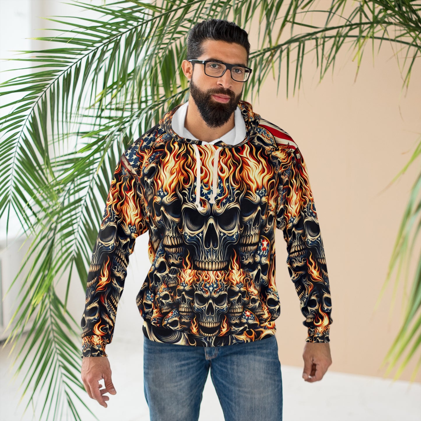 Reaper's Blaze Patriot Pullover - Patriotic Style Hoodie