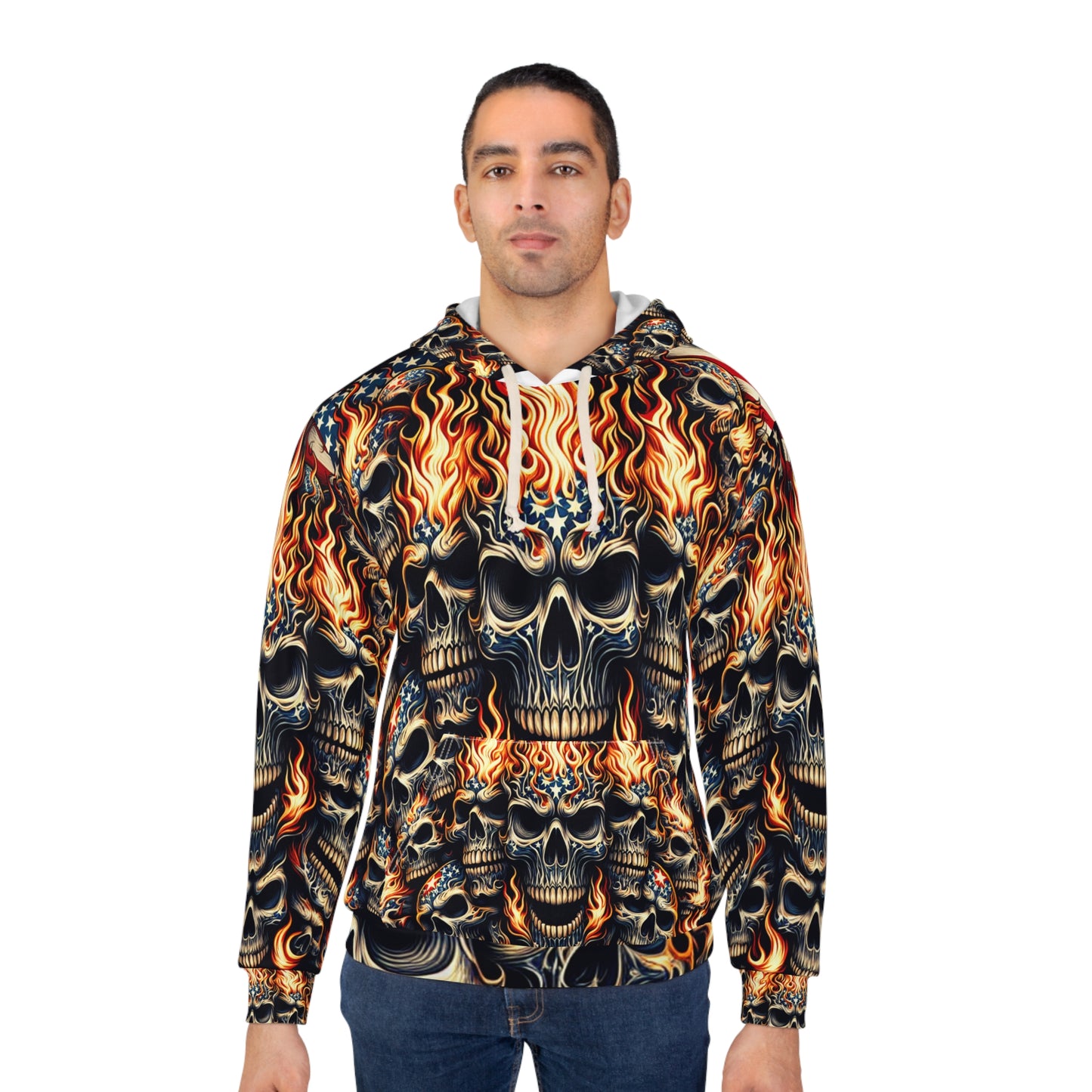 Reaper's Blaze Patriot Pullover - Patriotic Style Hoodie