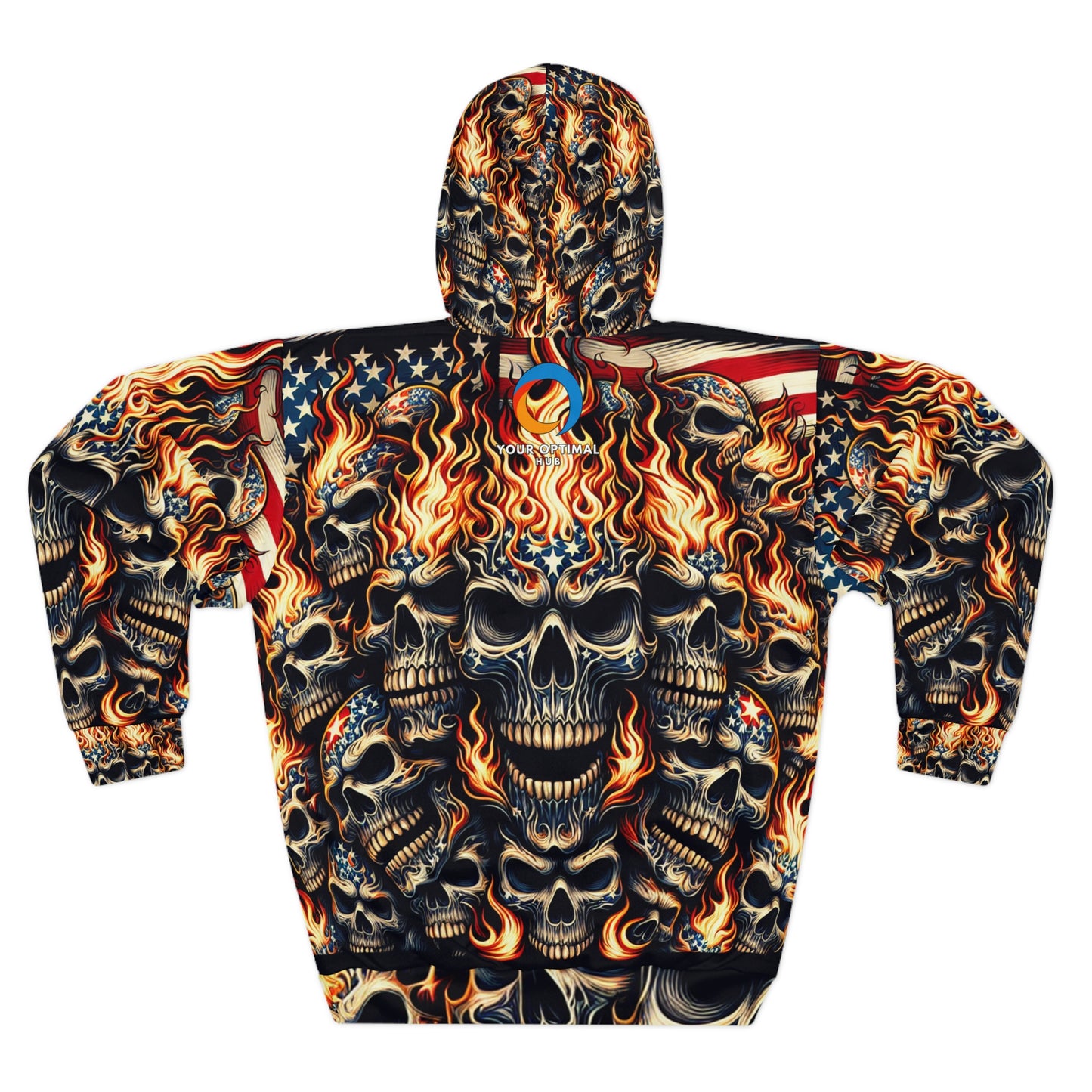Reaper's Blaze Patriot Pullover - Patriotic Style Hoodie