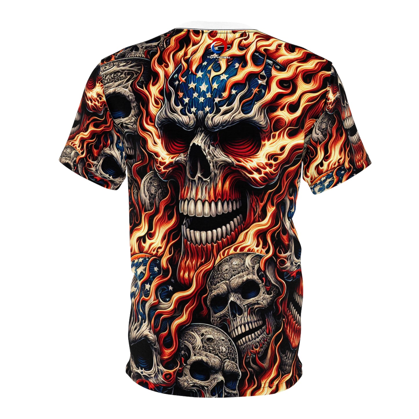 Reaper's Radiance Regalia - Patriotic Streetwear Tee