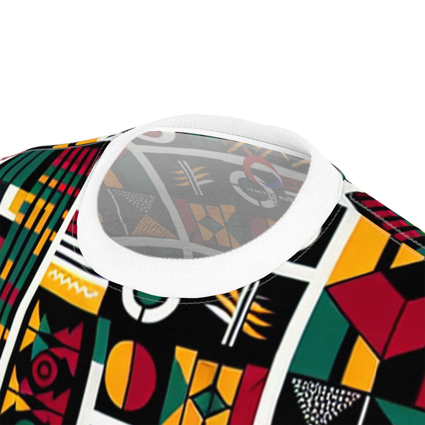Vibrant Pan-African Heritage T-shirt - Geometric Kente Adinkra Narrative Artwork - African Tribal Pattern-Inspired Tee
