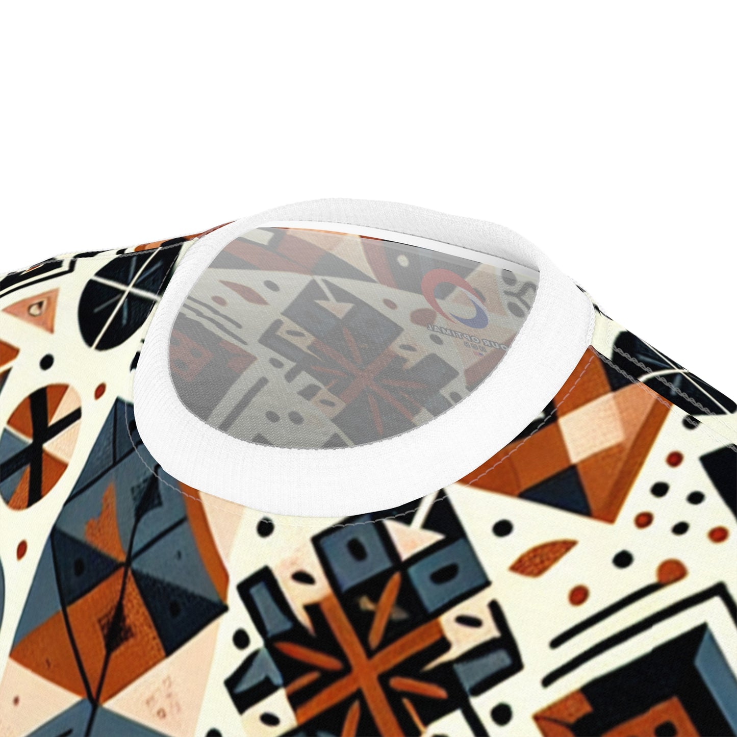 Berber-Inspired Artistry T-shirt: Earthy-Tone Geometric Tattoo Patterns Storytelling Print - African Tribal Pattern-Inspired Tee