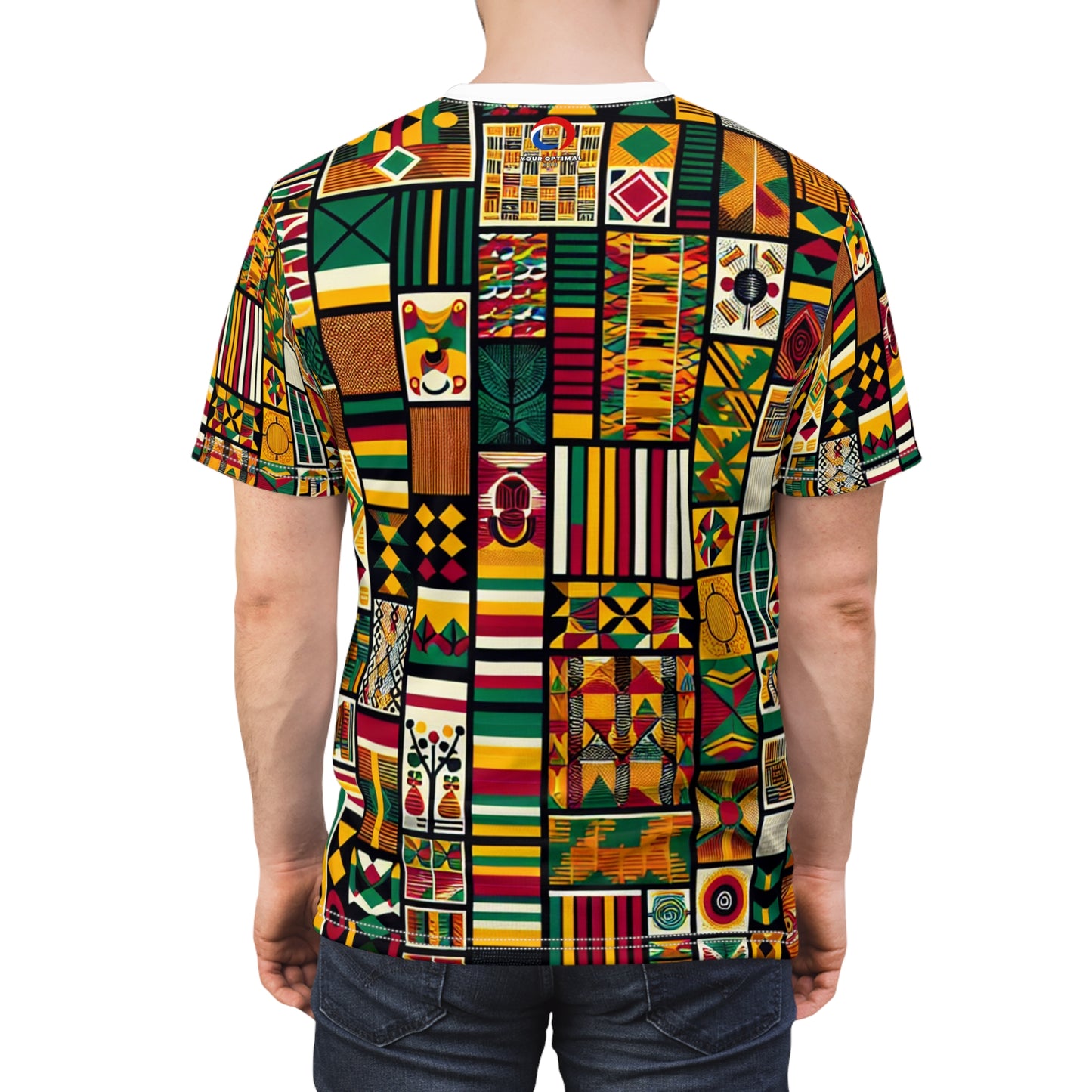 Vibrant Pan-African Heritage T-Shirt - Geometric Unity & Cultural Symbolism Tee - African Tribal Pattern-Inspired
