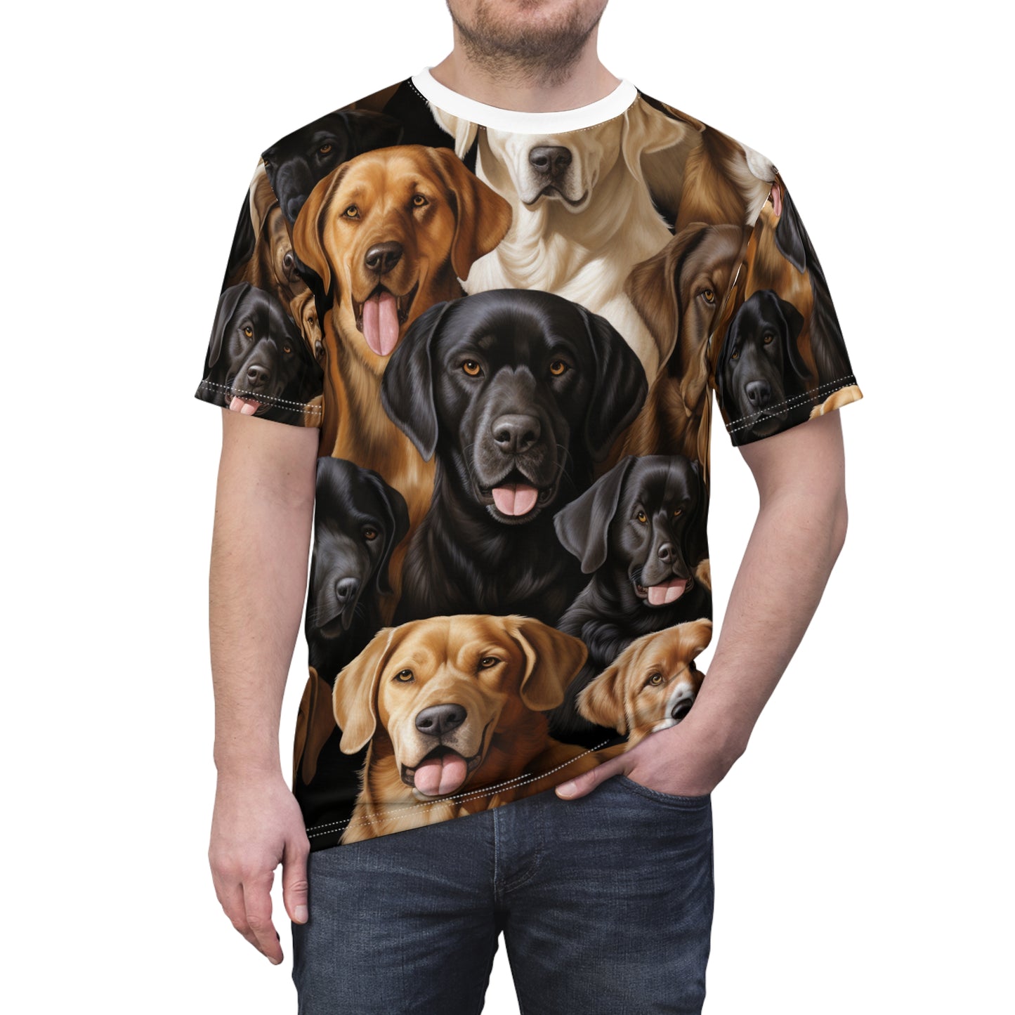 Paw Print Panorama Top - Dog Breed Fashion Tee