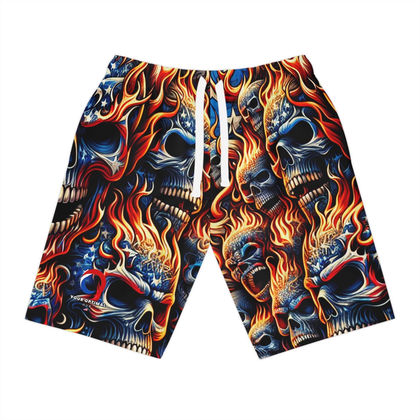 PyroPatriot Infernoskull Shorts - Patriotic Streetwear