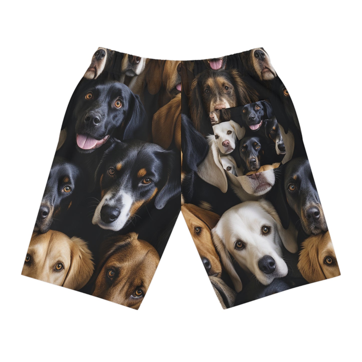 Pawsitively Perfect Dog Print Shorts - Bold Dog Art Shorts