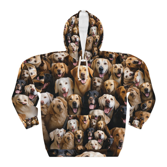 Ultra-Fine Dog Print Hoodie - Bold Dog Art Hoodie