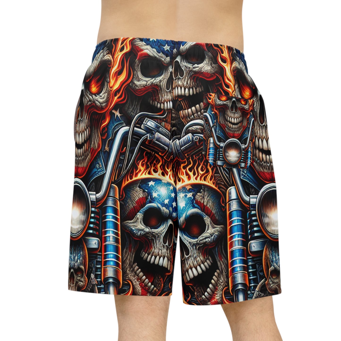 Inferno Spectacle Shorts - Patriotic Streetwear