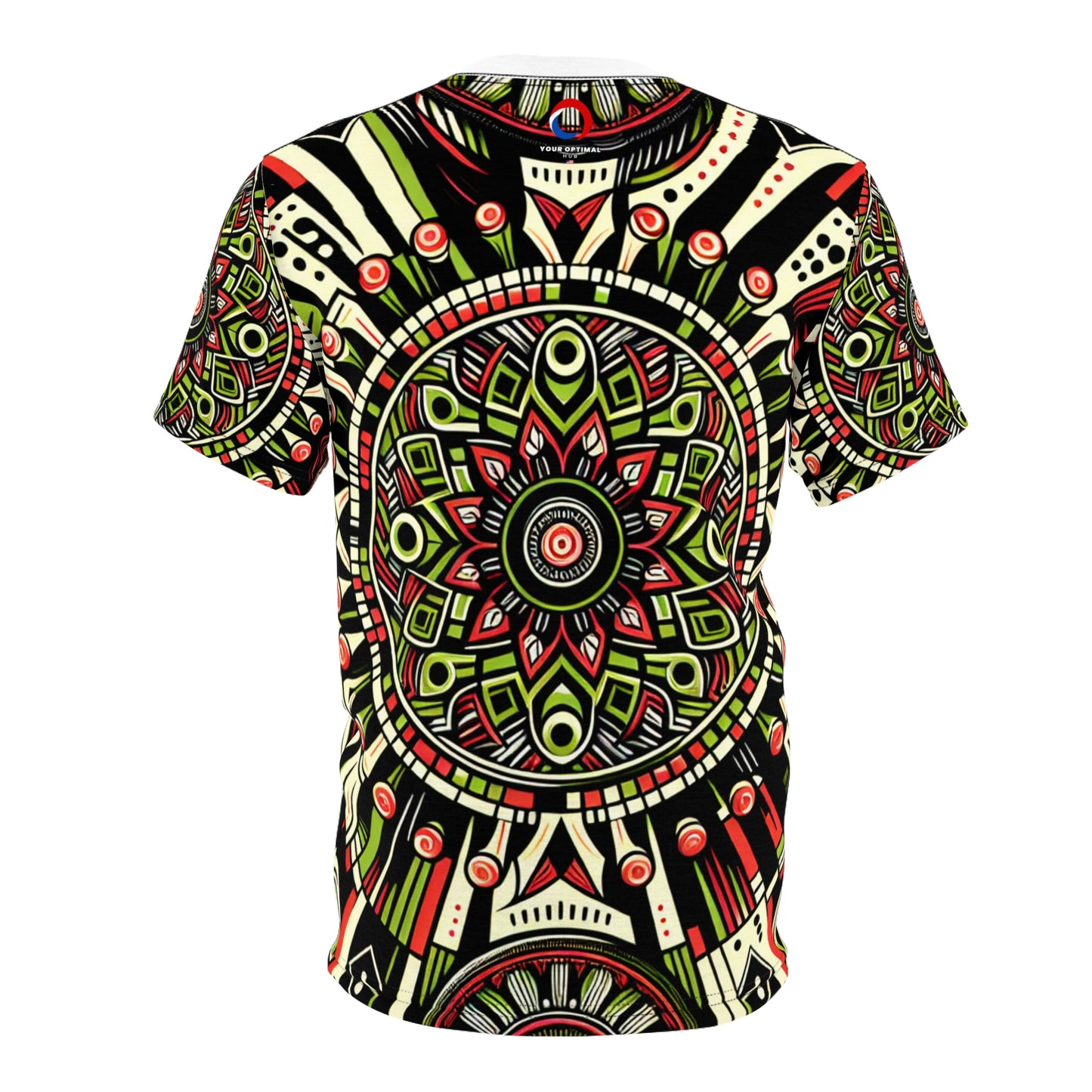 African Drum Rhythm Dance Celebration T-Shirt, Vibrant Bold Design, Festival Ready - African Tribal Pattern-Inspired Tee