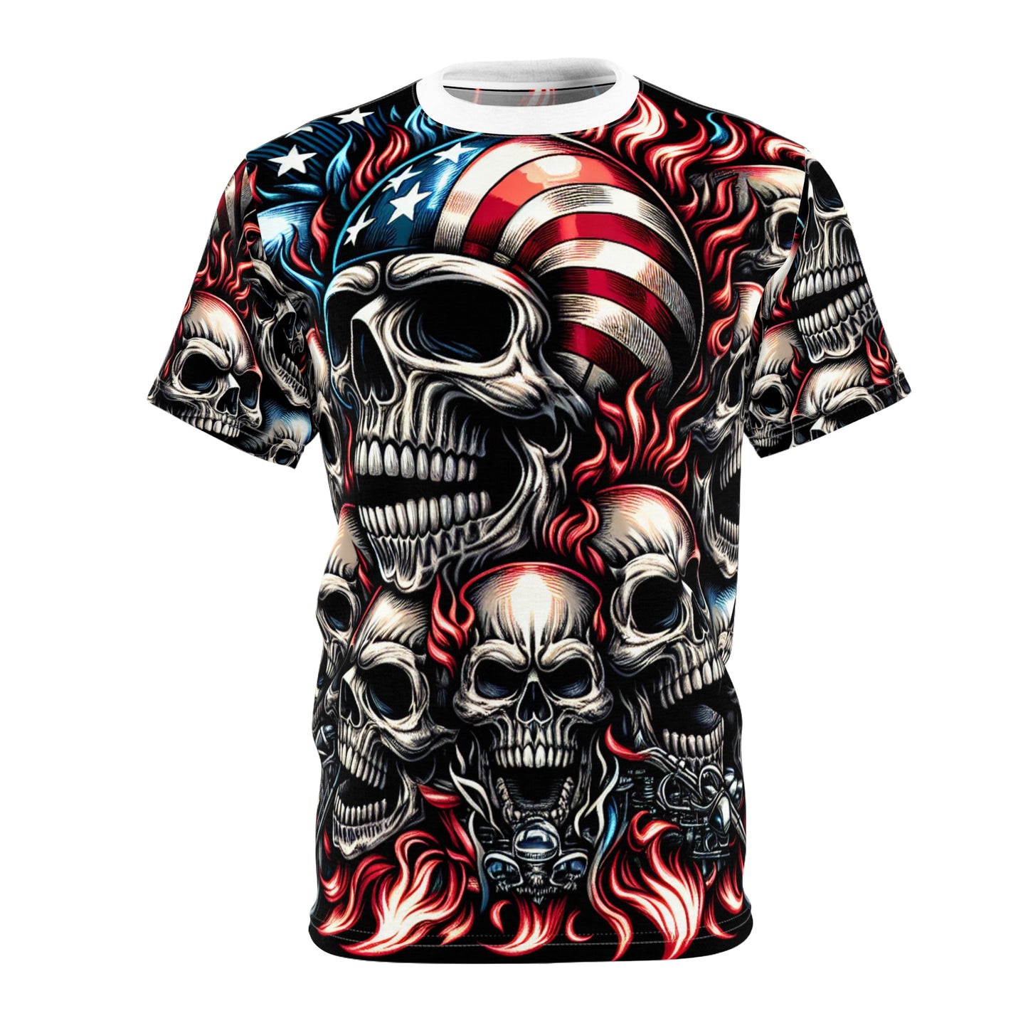 PyroPatriot Threads: Reaper's Roar - Patriotic Streetwear Tee