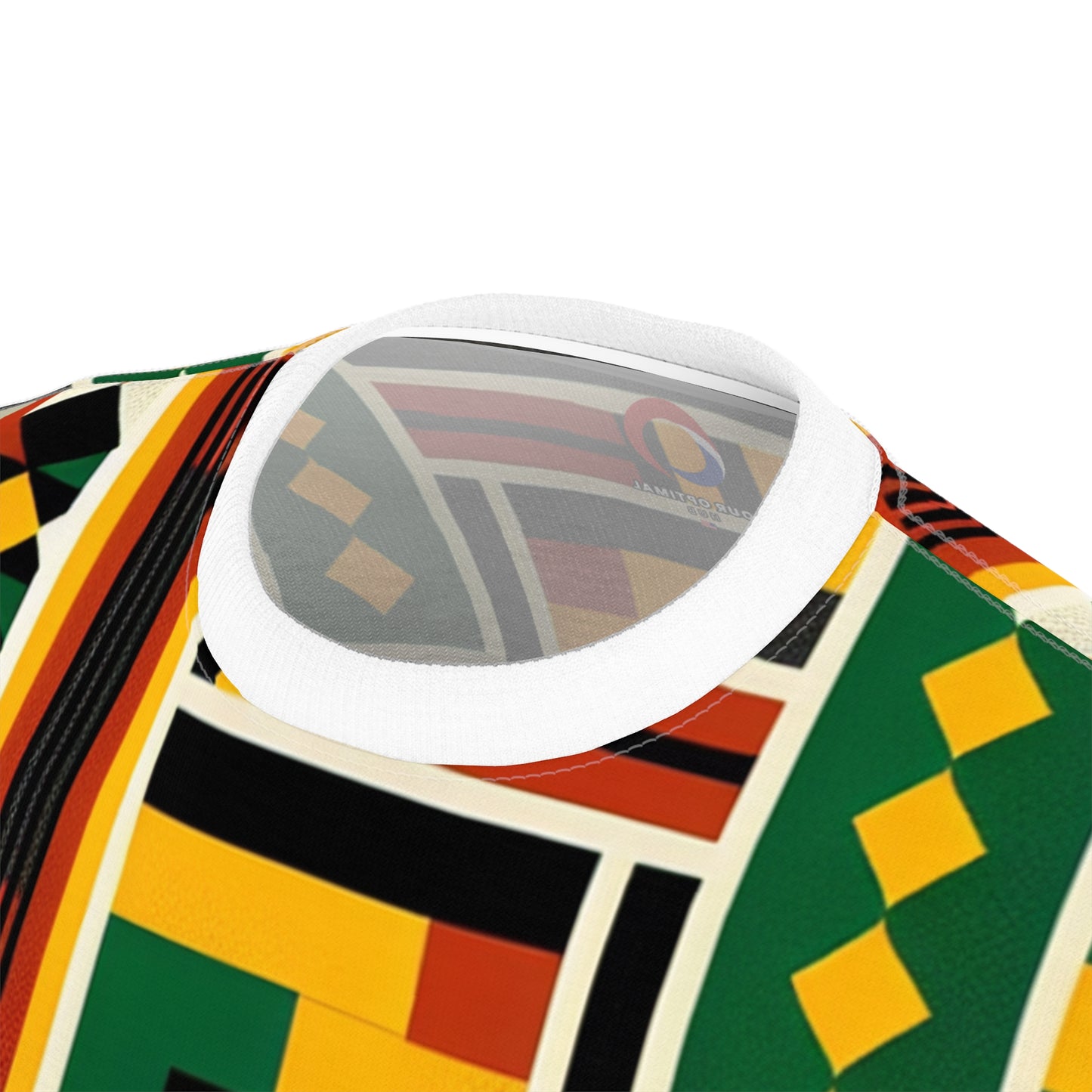 Pan-African Legacy Tee: Vibrant Kente-Adinkra Community Artwork in Bold Colors - African Tribal Pattern-Inspired Tee