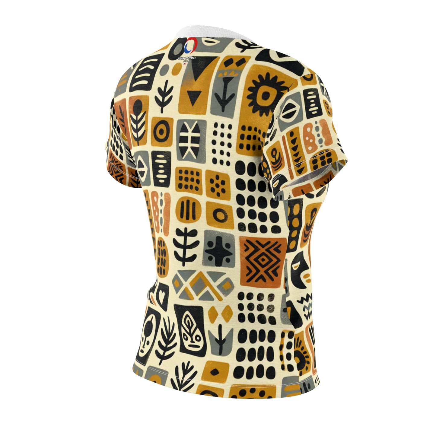 African Mud Cloth Style Women's T-Shirt - Modern African Art Apparel - African Tribal Pattern-Inspired Tee