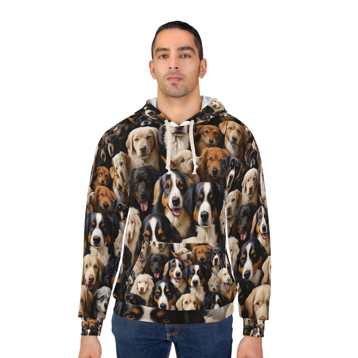 High-Definition Dog Image Hoodie - Bold Dog Art Hoodie