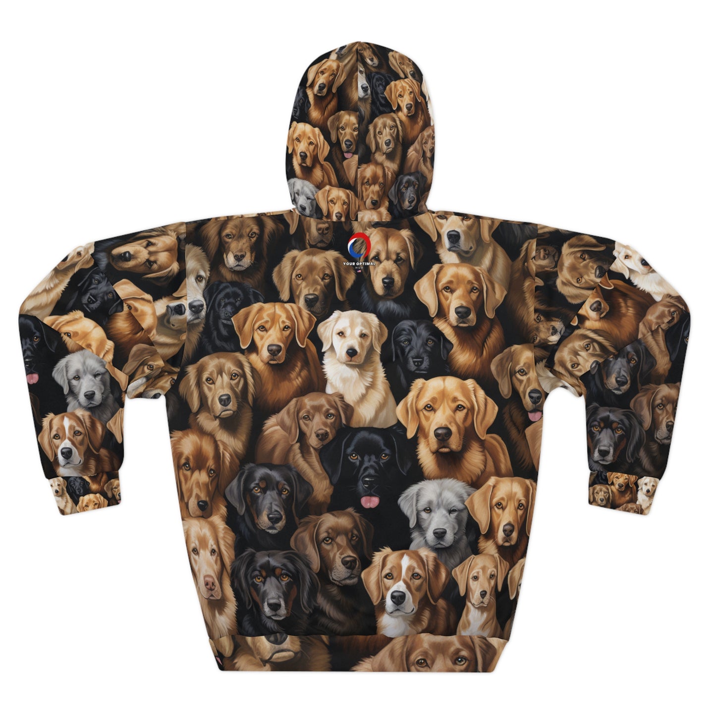 Ultra Photo-Realistic Dog Print Hoodie - Bold Dog Art Hoodie