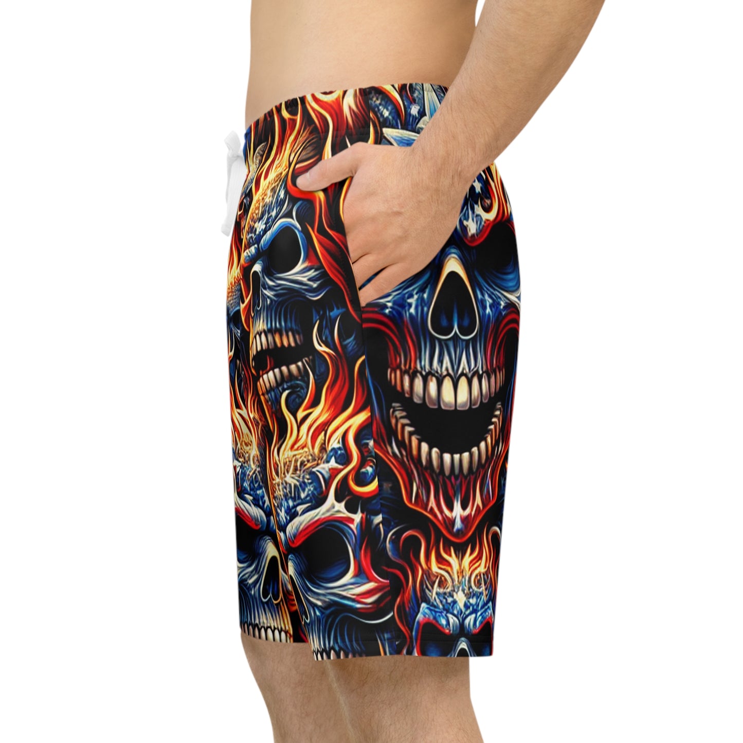 PyroPatriot Infernoskull Shorts - Patriotic Streetwear