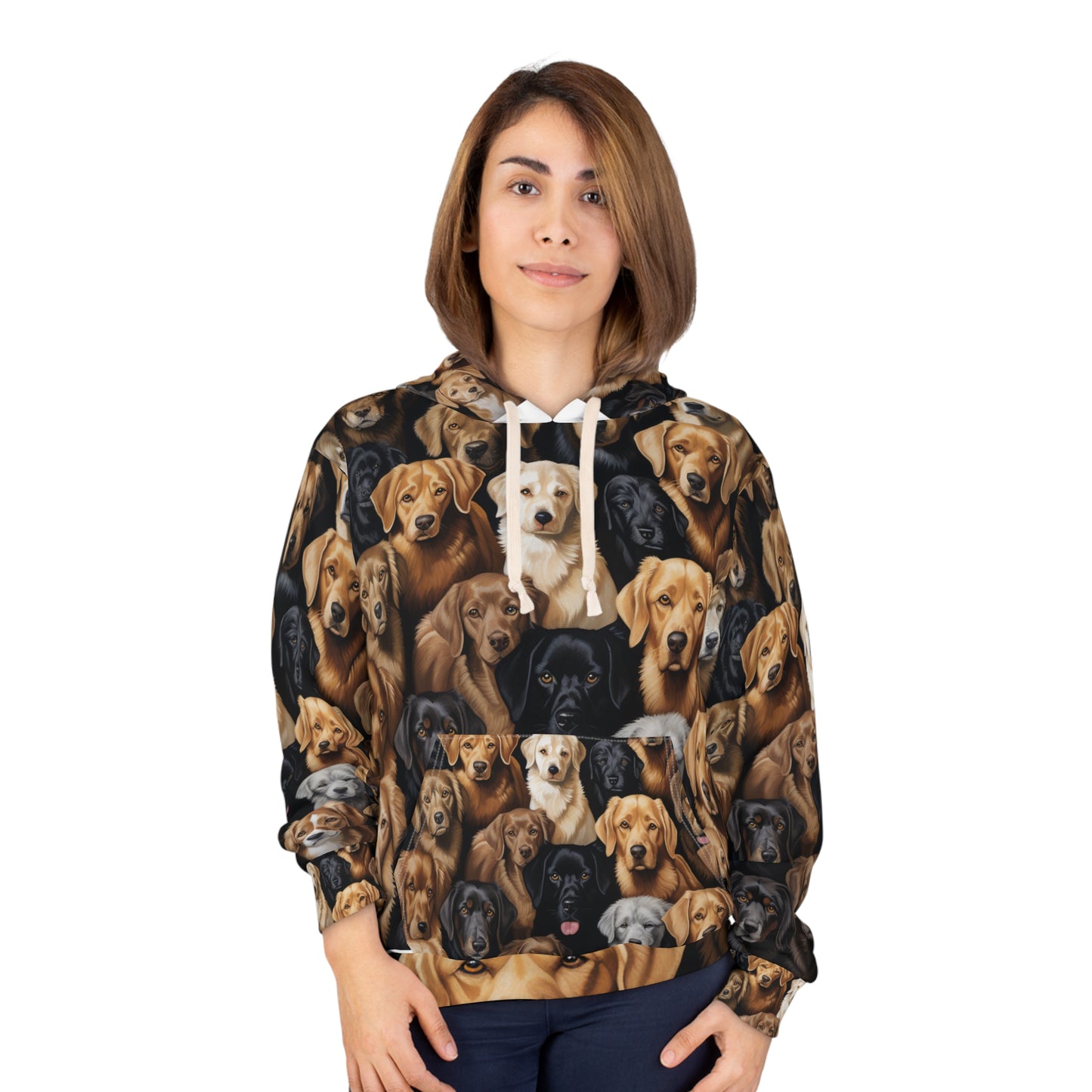 Ultra Photo-Realistic Dog Print Hoodie - Bold Dog Art Hoodie