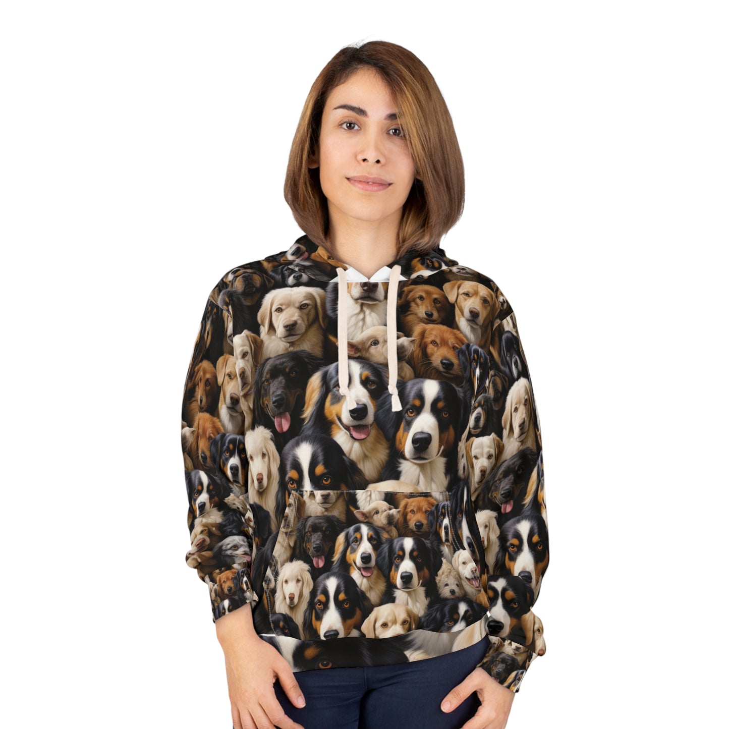 High-Definition Dog Image Hoodie - Bold Dog Art Hoodie