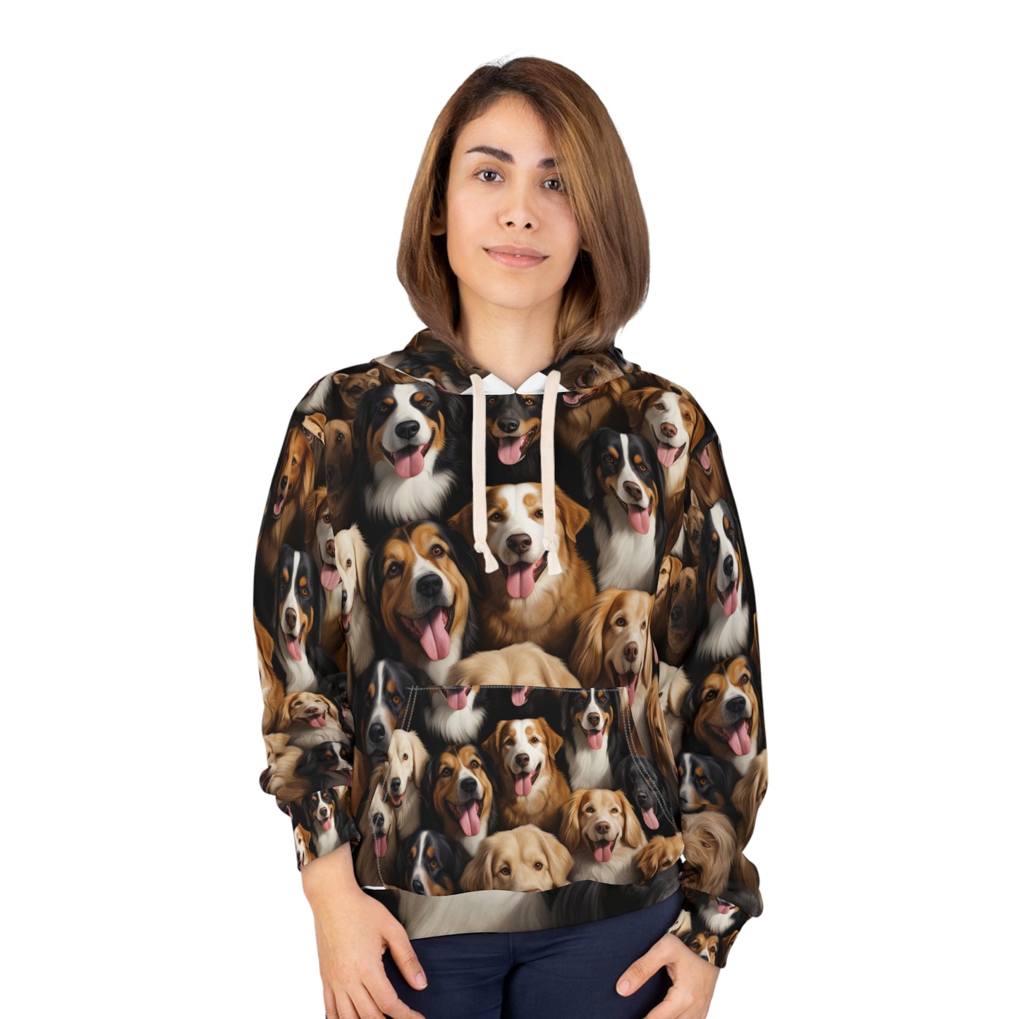 Ultra-Detailed Dog Motif Hoodie - Bold Dog Art Hoodie