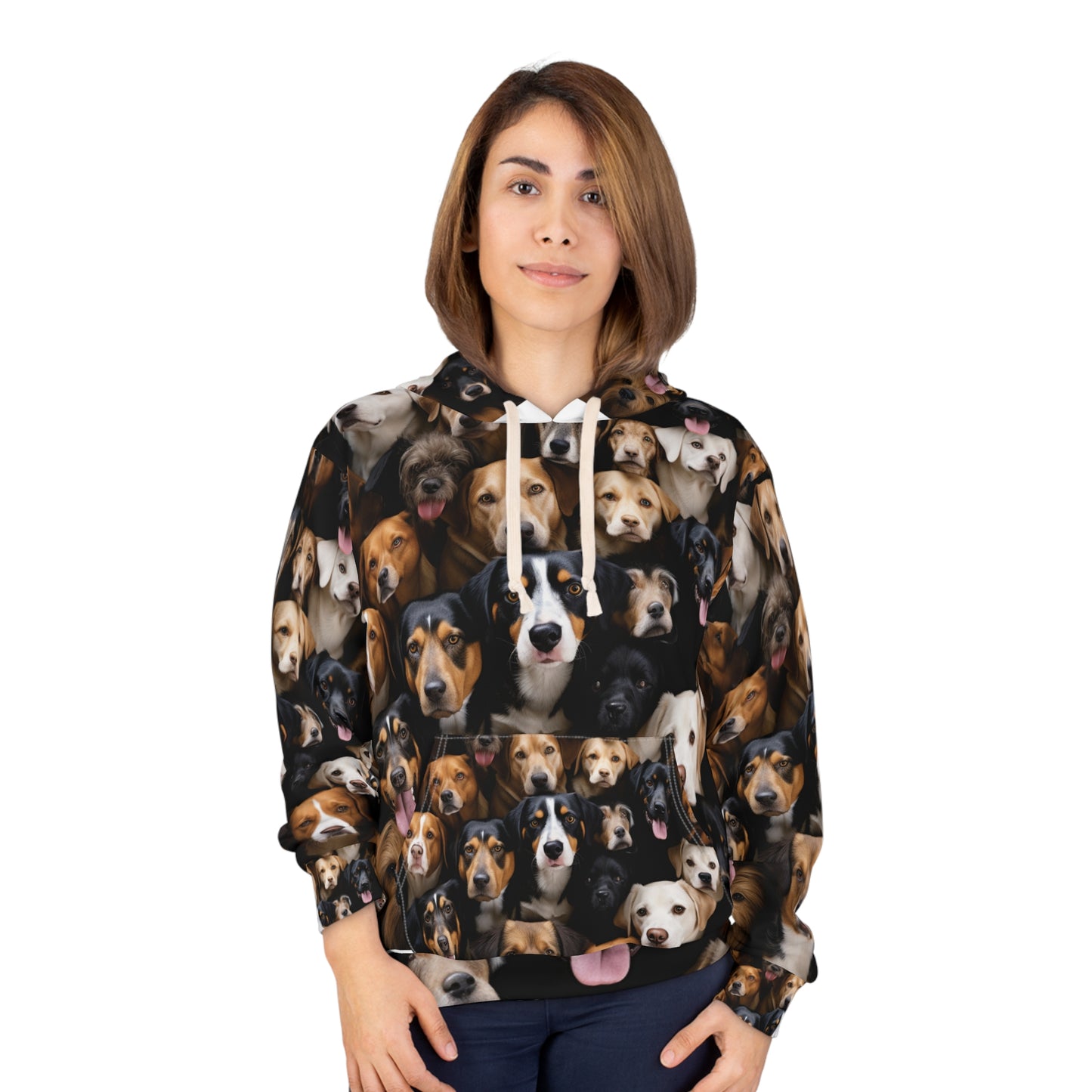 Hyper-Detailed Dog Scene Hoodie - Bold Dog Art Hoodie