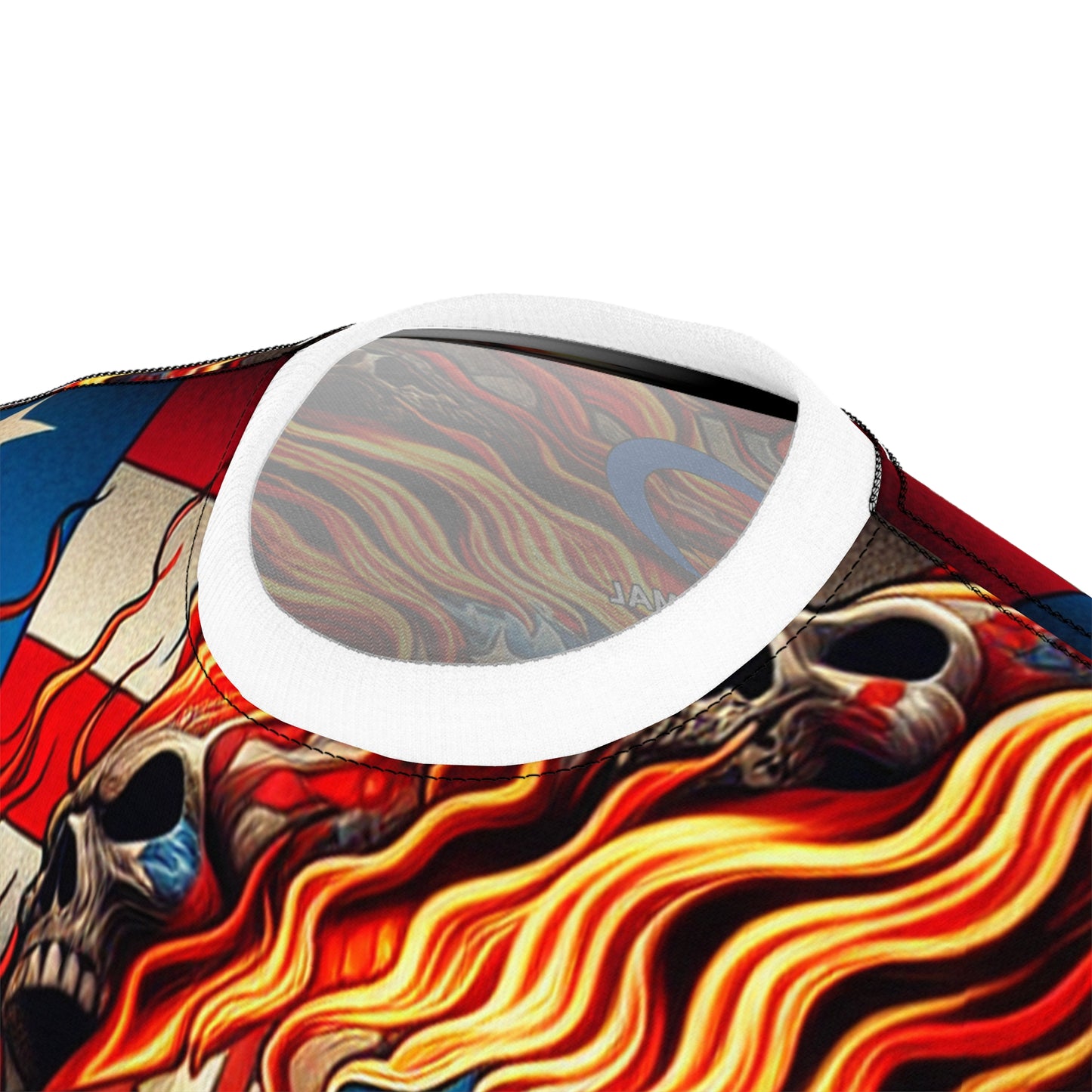 Inferno Patriotica: Ghostfire Fury Edition - Patriotic Streetwear Tee