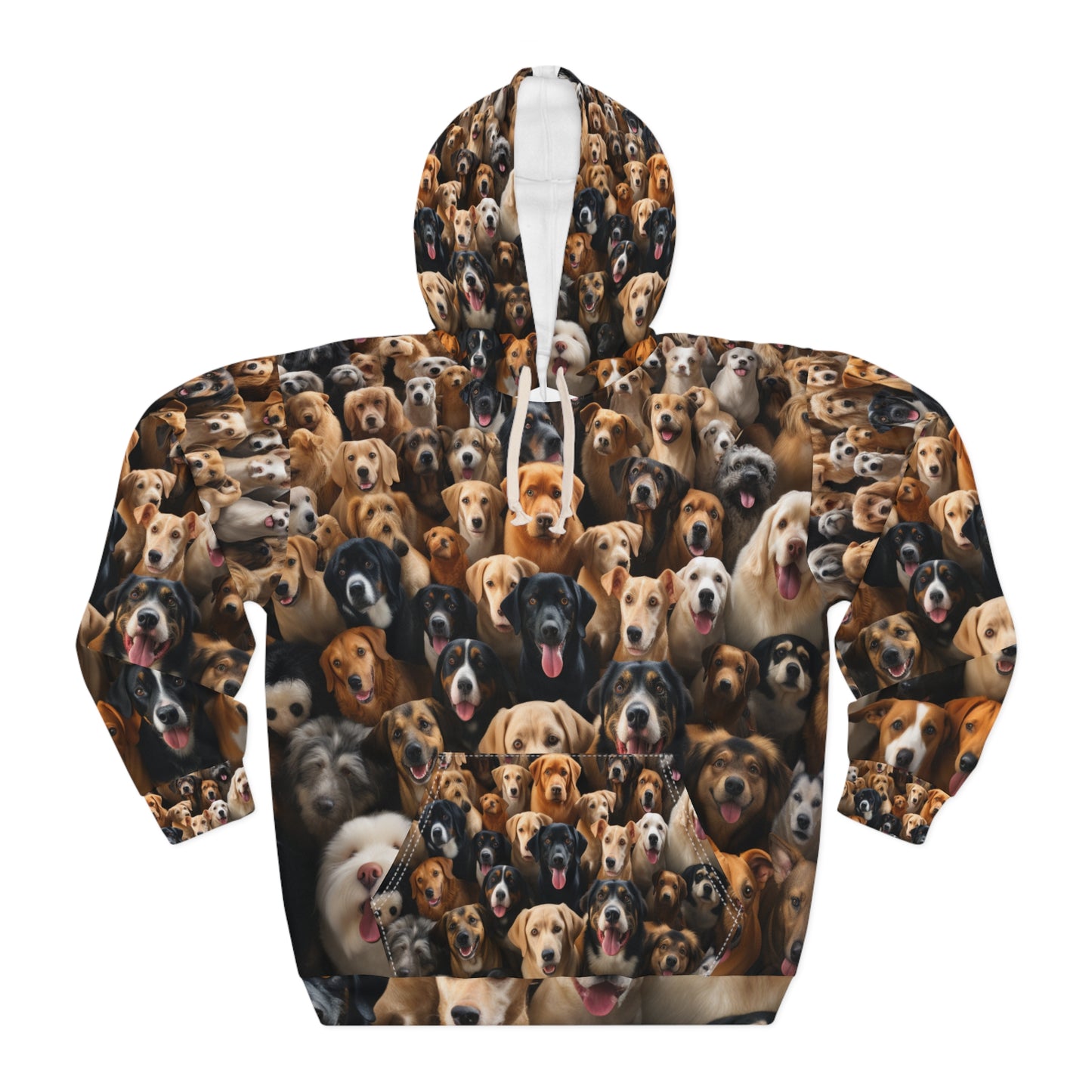 Ultra Photo-Realistic Canine Hoodie - Bold Dog Art Hoodie