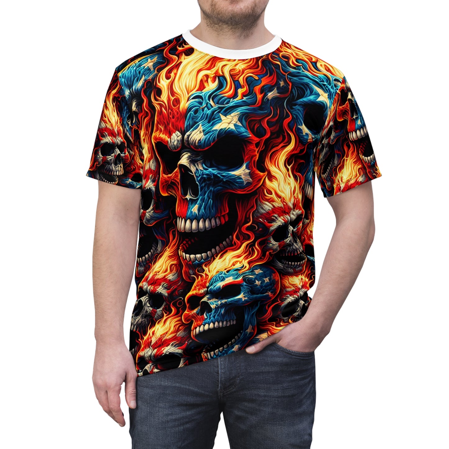 Eternal Ember Enigma Tee - Patriotic Streetwear