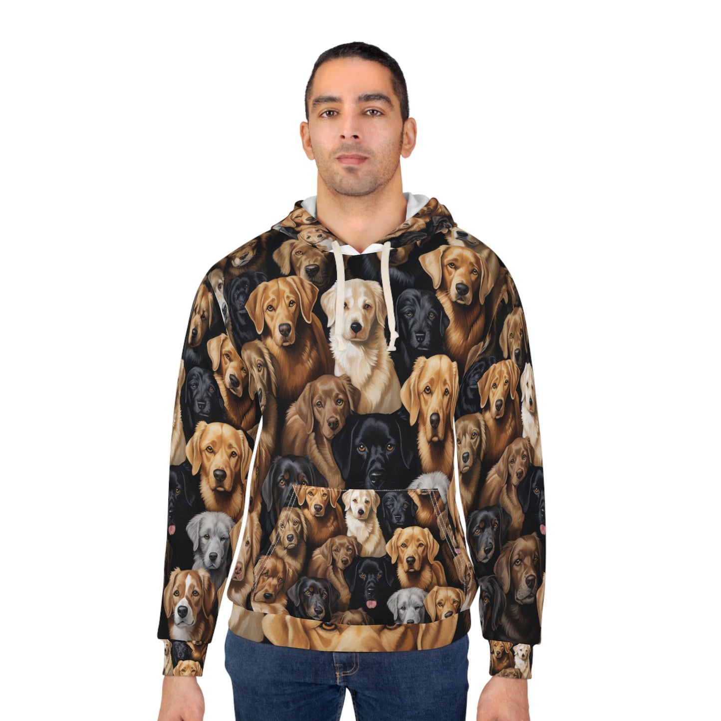 Ultra Photo-Realistic Dog Print Hoodie - Bold Dog Art Hoodie