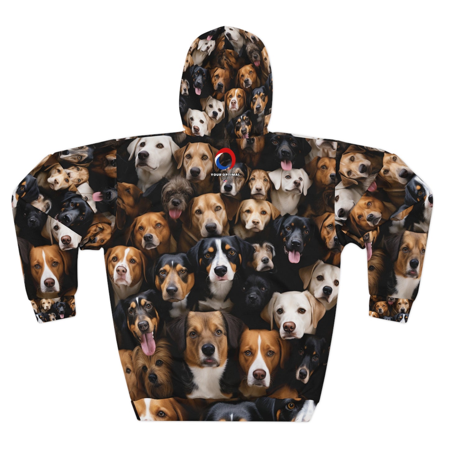 Hyper-Detailed Dog Scene Hoodie - Bold Dog Art Hoodie