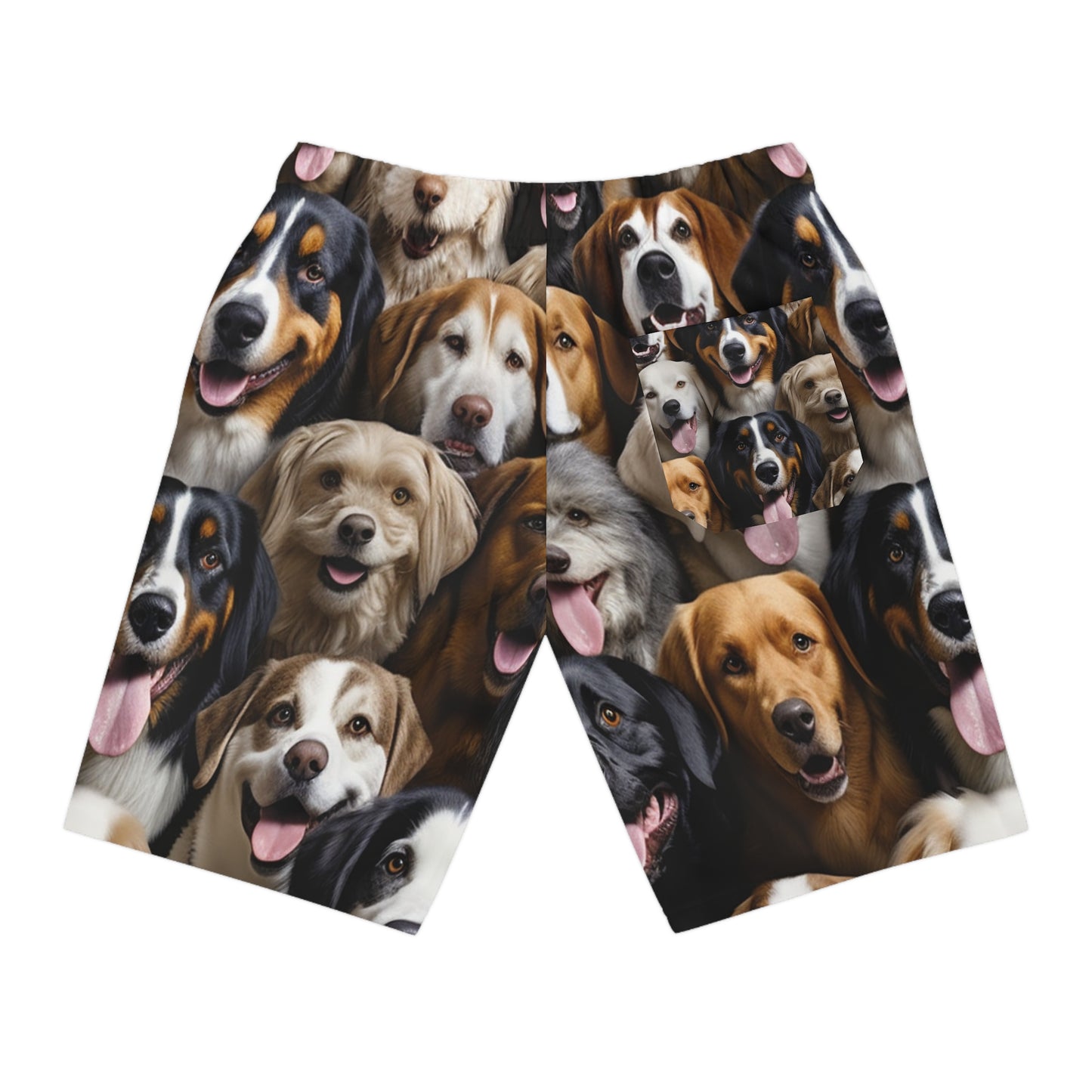 Furry Friends Realistic Dog Shorts - Bold Dog Art Shorts