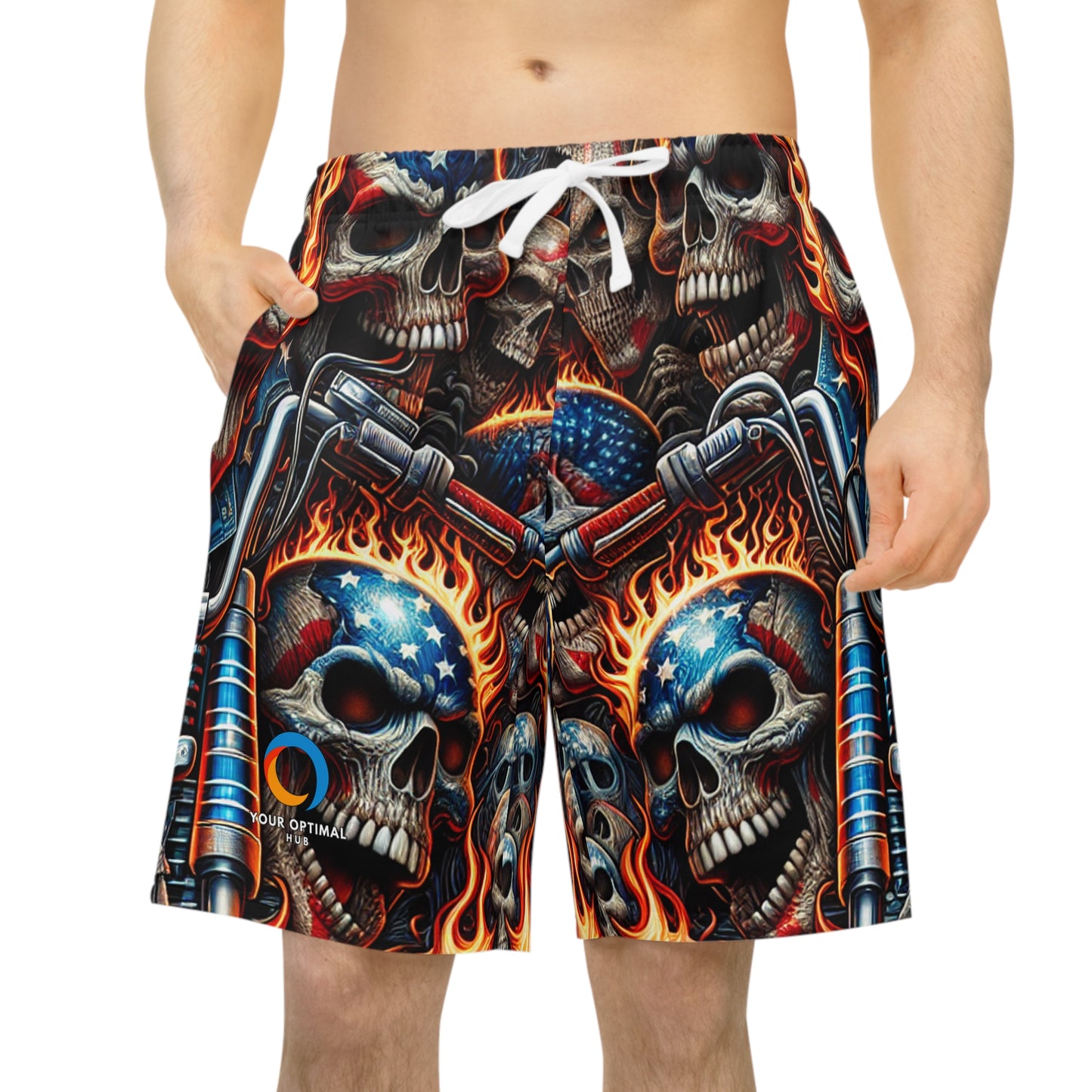 Inferno Spectacle Shorts - Patriotic Streetwear