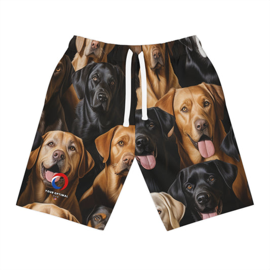 Pup Parade Ultra-Realistic Shorts - Bold Dog Art Shorts