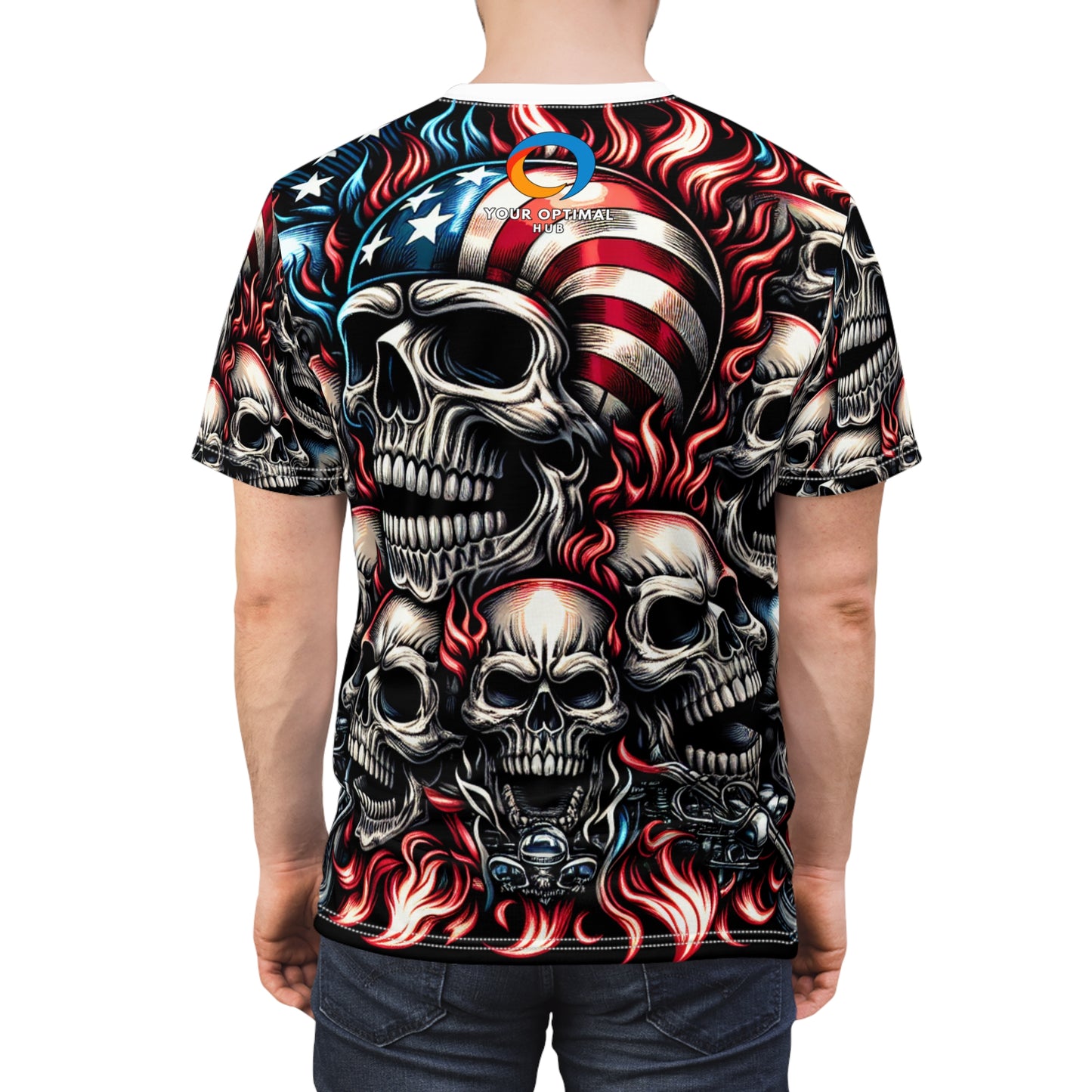 PyroPatriot Threads: Reaper's Roar - Patriotic Streetwear Tee