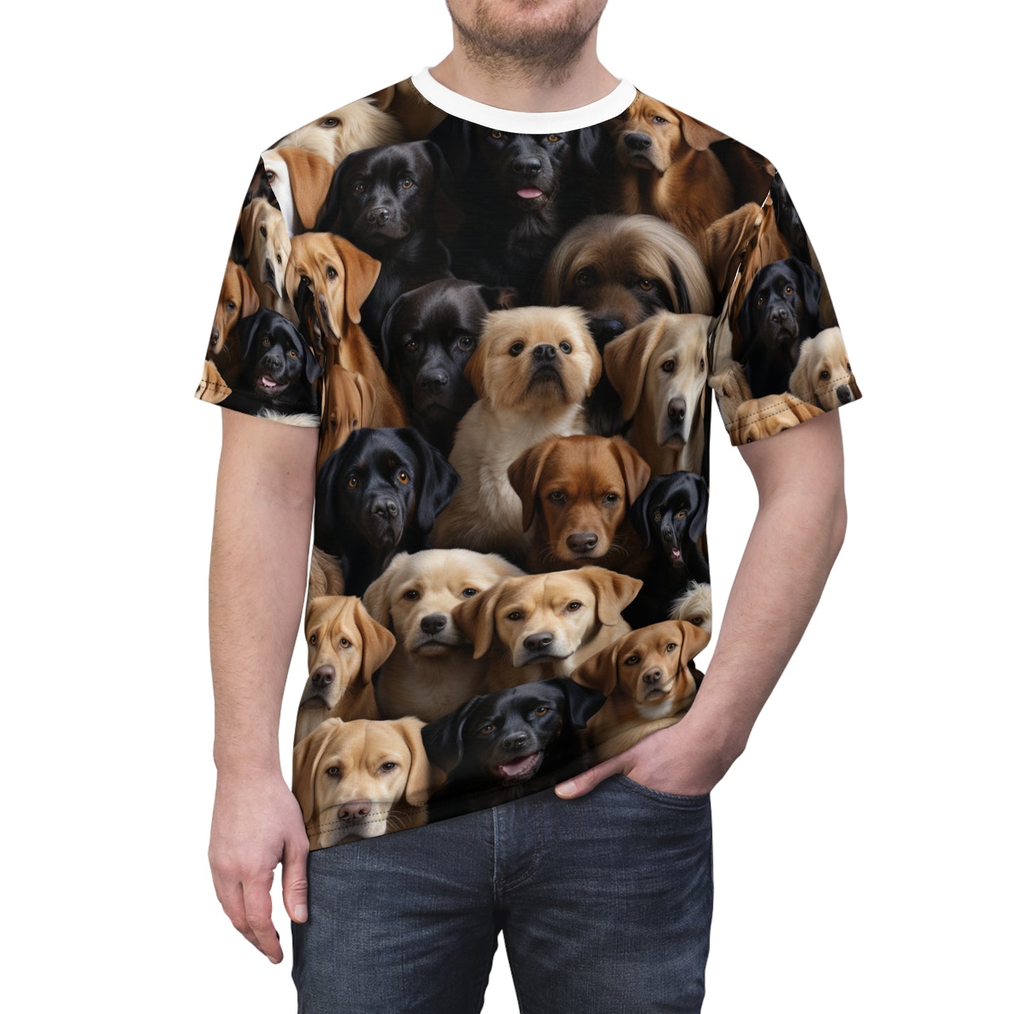 Pawsome Canine Collage Tee - Dog Breed Fashion T-shirt