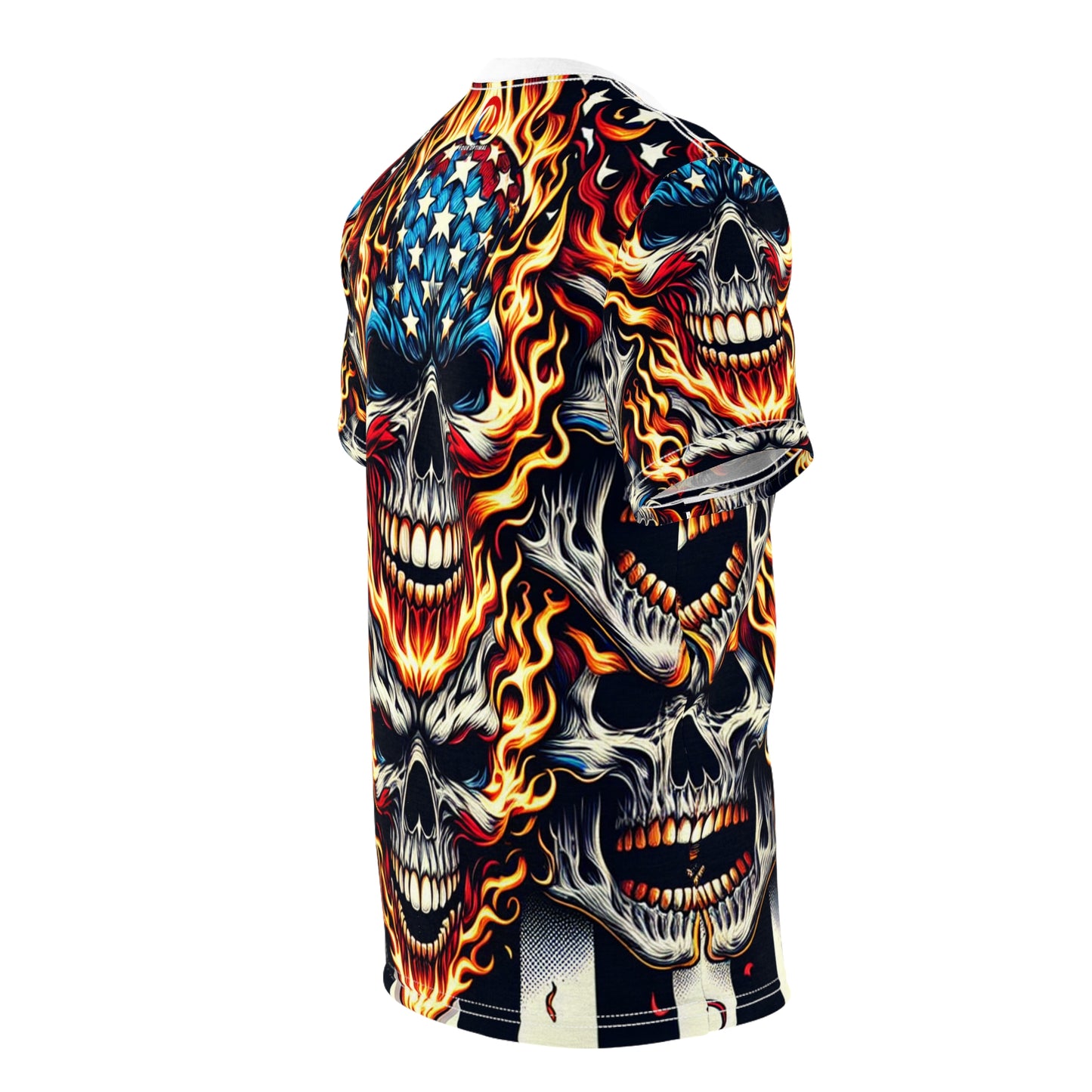 Spiritflame Sovereignty: Ghostly Glare - Patriotic Streetwear Tee