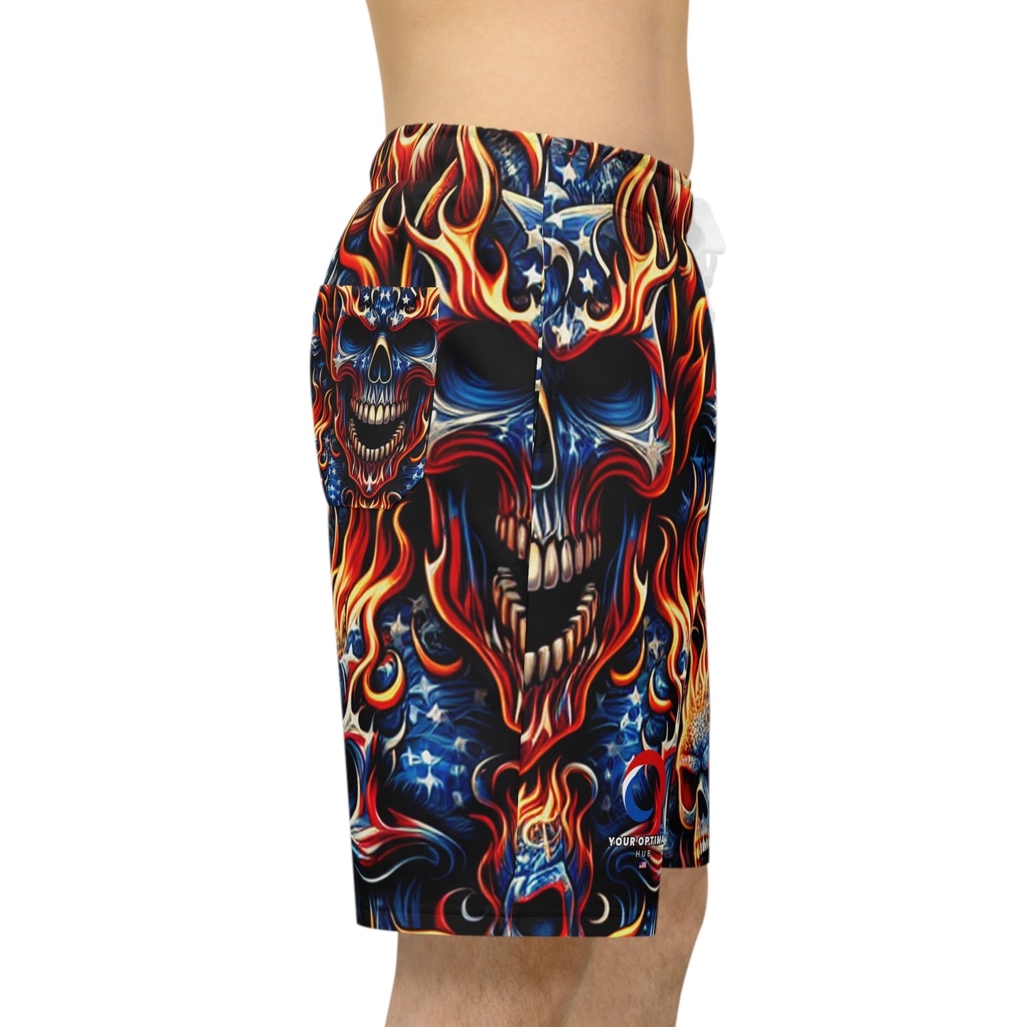 PyroPatriot Infernoskull Shorts - Patriotic Streetwear