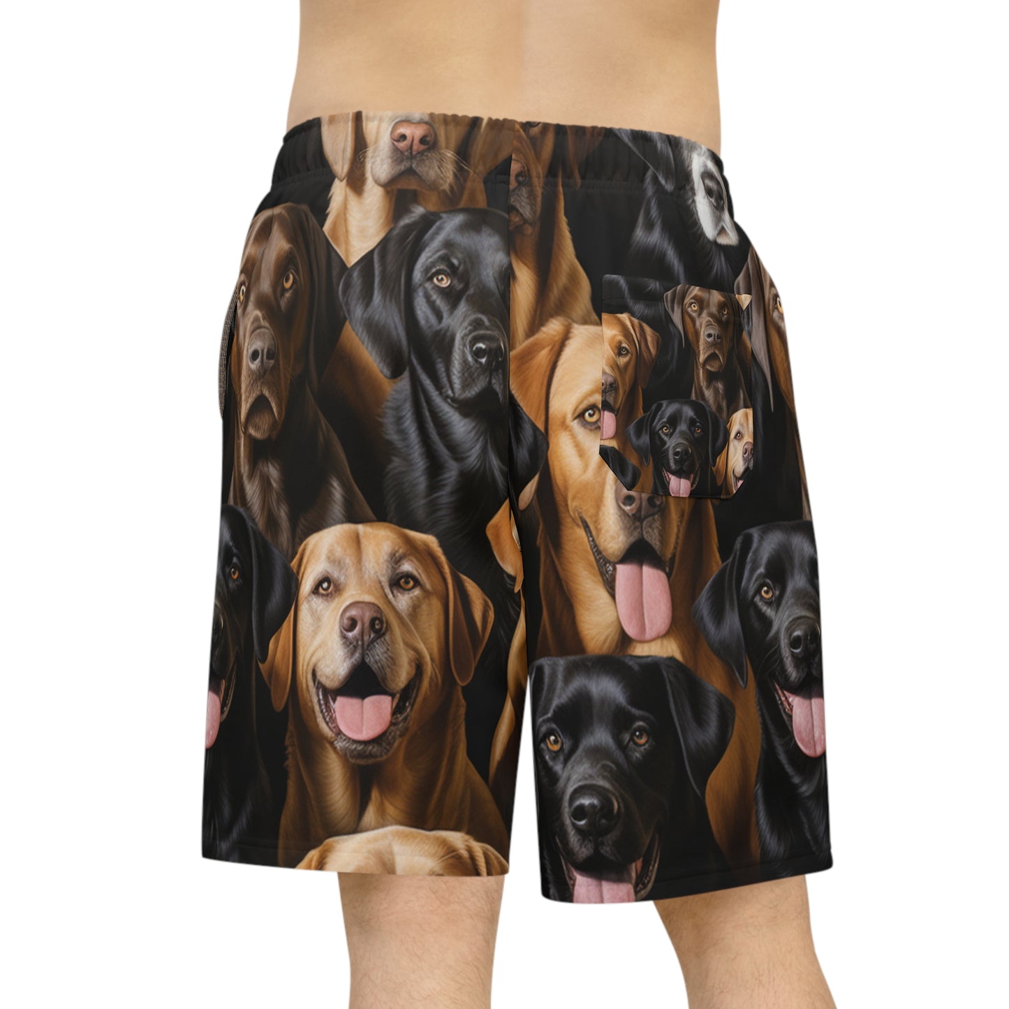 Pup Parade Ultra-Realistic Shorts - Bold Dog Art Shorts