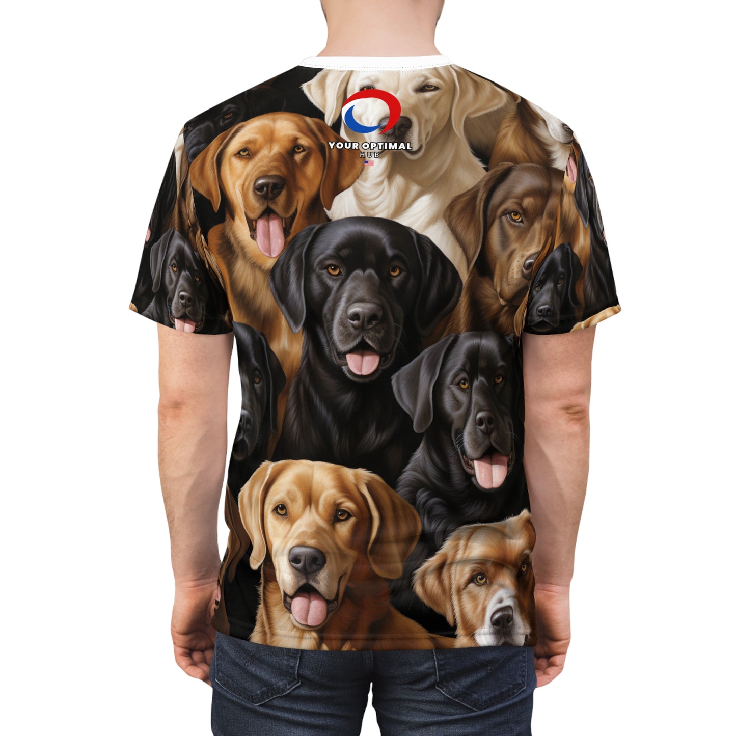 Paw Print Panorama Top - Dog Breed Fashion Tee