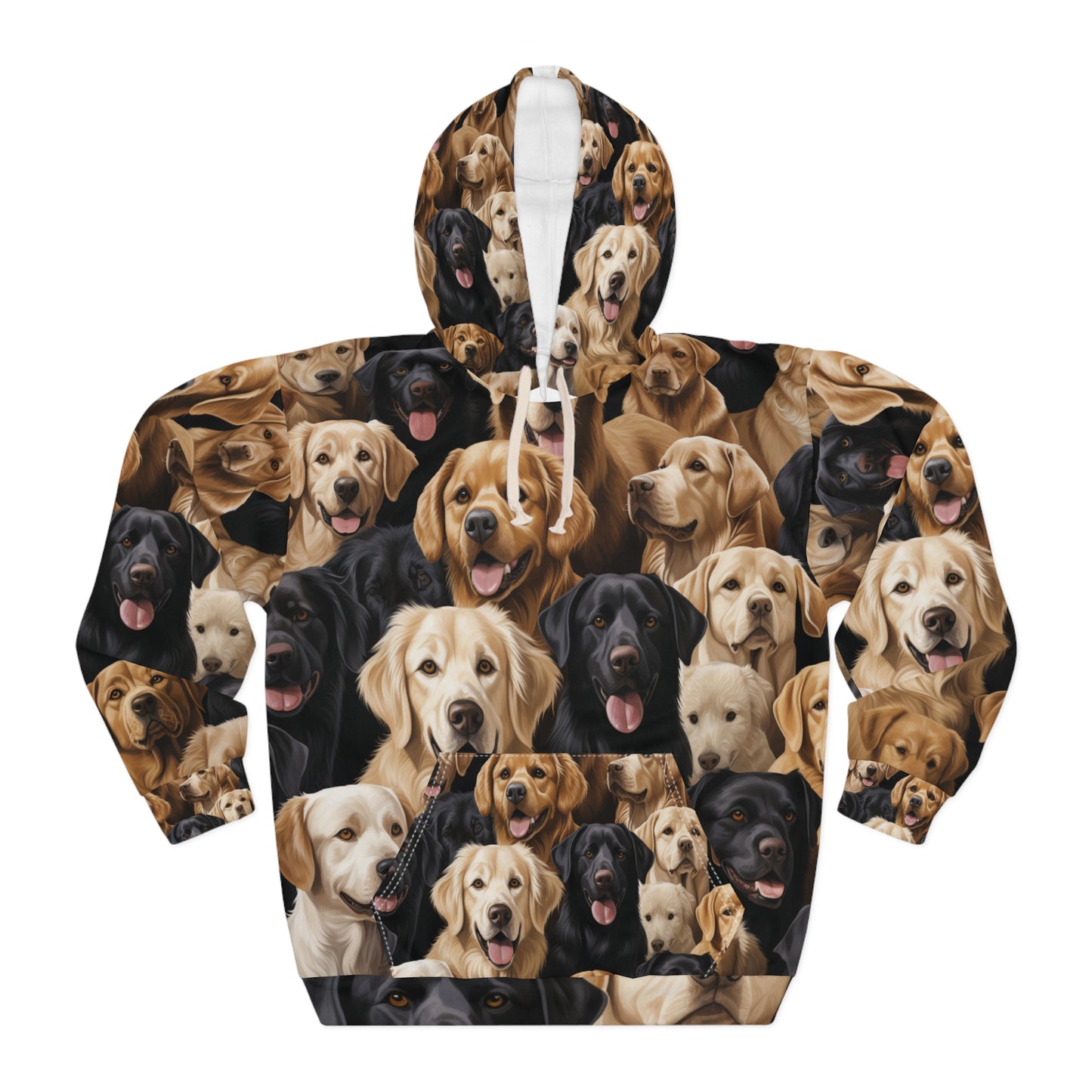 Hyper-Realistic Dog Design Hoodie - Bold Dog Art Hoodie