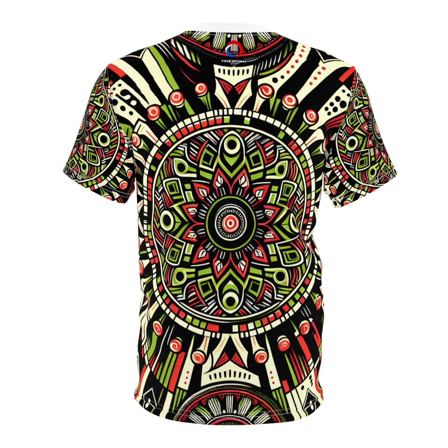 African Drum Rhythm Dance Celebration T-Shirt, Vibrant Bold Design, Festival Ready - African Tribal Pattern-Inspired Tee