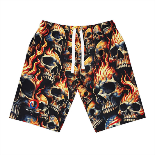 Haunting Patriot Blaze Shorts - Patriotic Streetwear