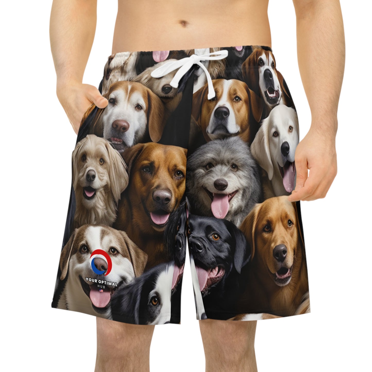 Furry Friends Realistic Dog Shorts - Bold Dog Art Shorts