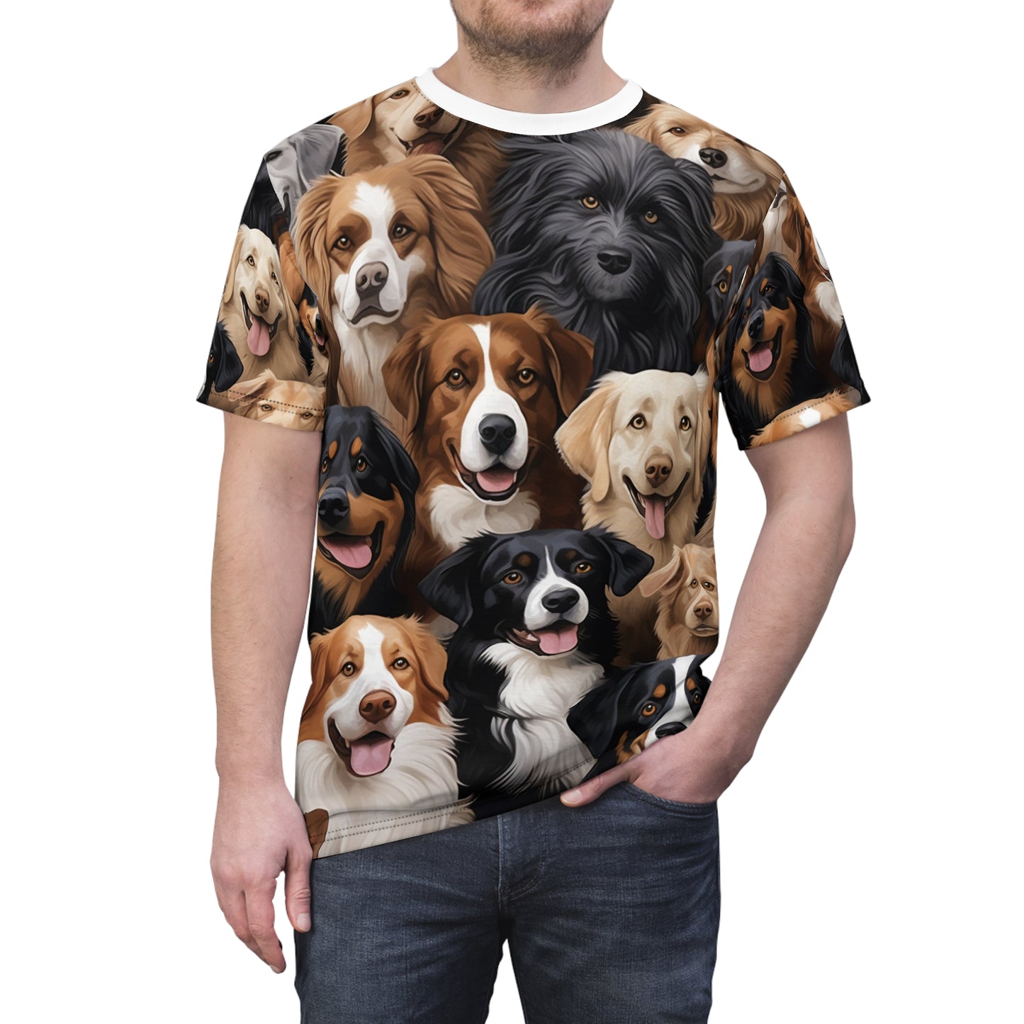 Woof Wonder Montage Tee - Dog Breed Fashion T-shirt