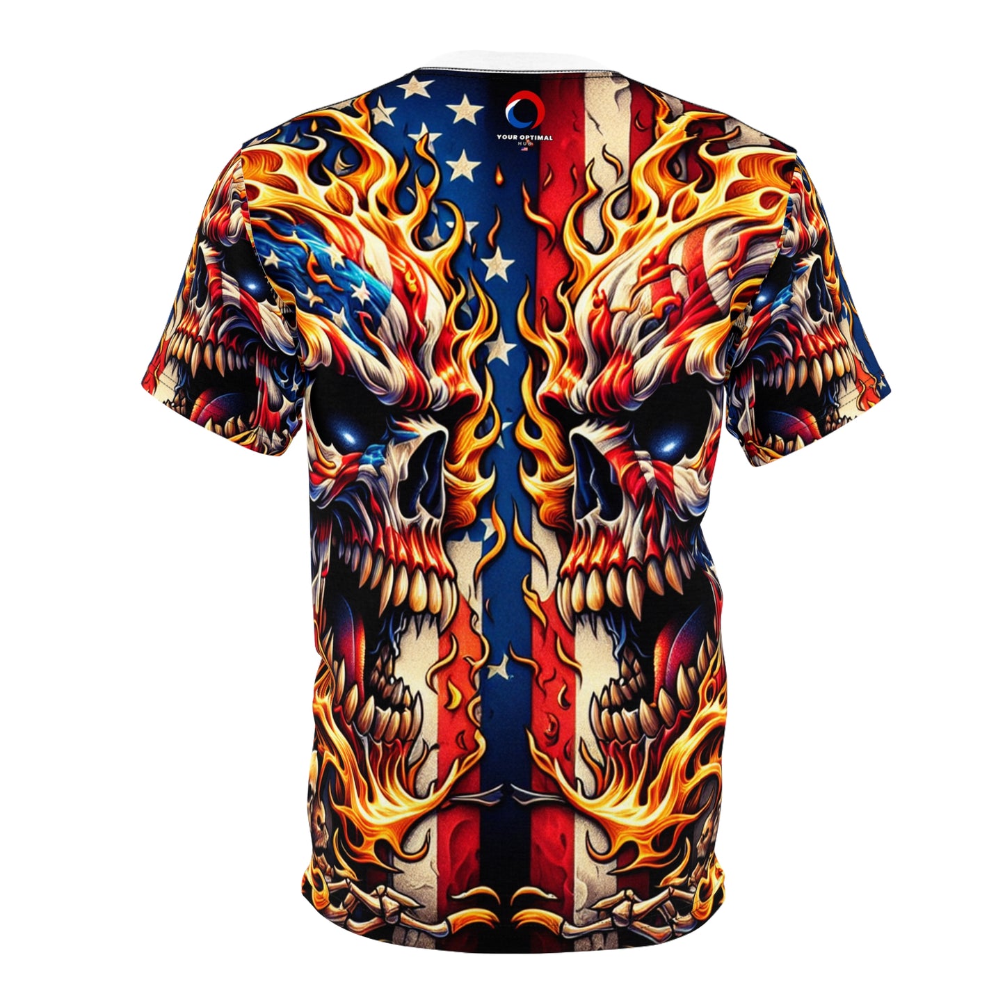 Skullforge Searing Stripes Shirt - Patriotic Streetwear Tee