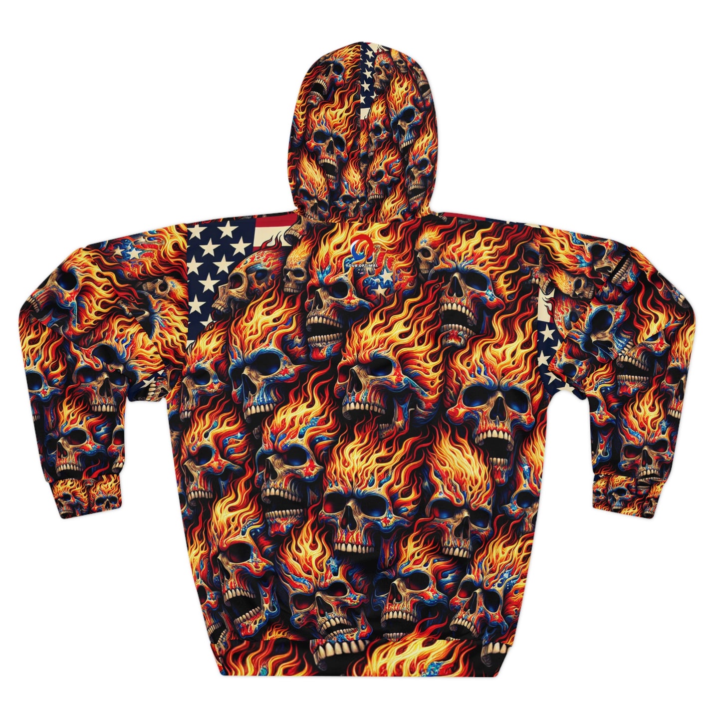 PyroPatriot Skullscape Hoodie - Patriotic Streetwear