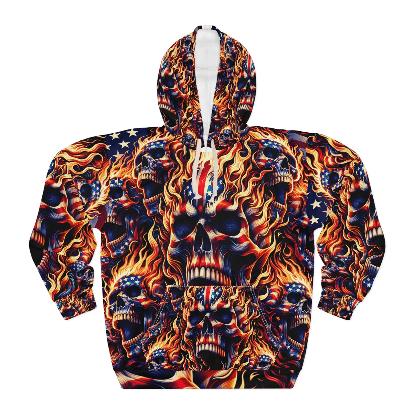 Vortex of Vengeance Hoodie - Patriotic Streetwear