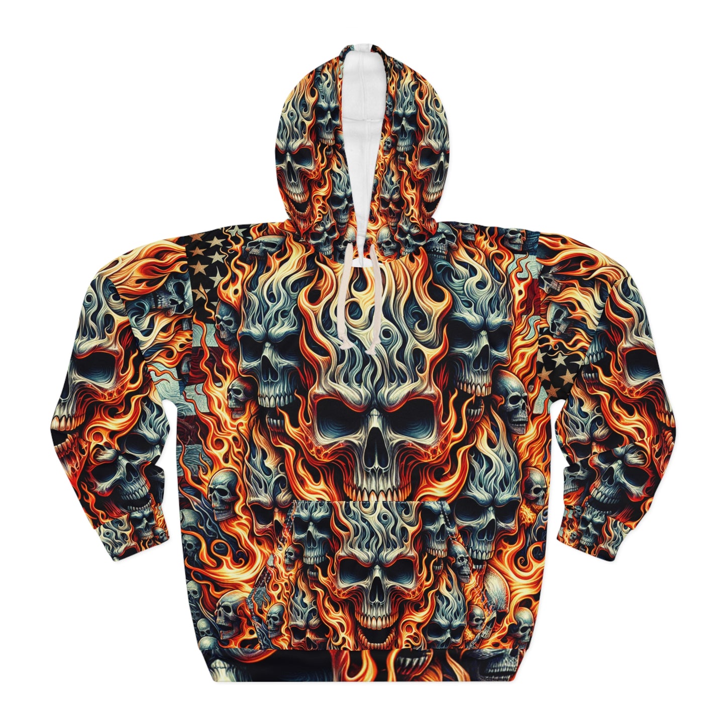 Inferno Glory Hoodie - Patriotic Streetwear